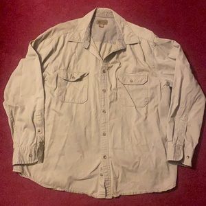 Faded Glory tan button down men’s shirt